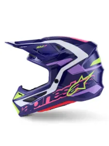 ALPINESTARS(MX) - HELMET SM7 DEED PURPLE/PINK L - 01109114