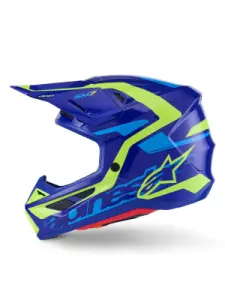 ALPINESTARS(MX) - HELMET SM7 DEED BLUE/YEL L - 01109120