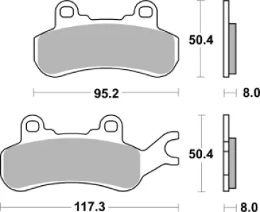 SBS - BRAKE PAD SINT ATV RACE - 17213326