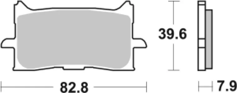 SBS - BRAKE PAD SINT FR - 17213347