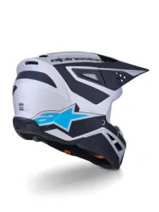 ALPINESTARS(MX) - HELMET SM3 HEAT SILV/BL/BLK L - 01109174