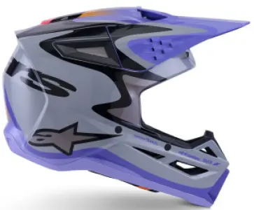 ALPINESTARS(MX) - HELMET SM3 JETTSON GRAY/PUR/BL - 01109232