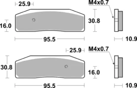 SBS - BRAKE PAD SINT RACE - 17213454