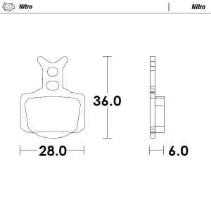 MOTO-MASTER - BRAKE PADS NITRO - 17213620