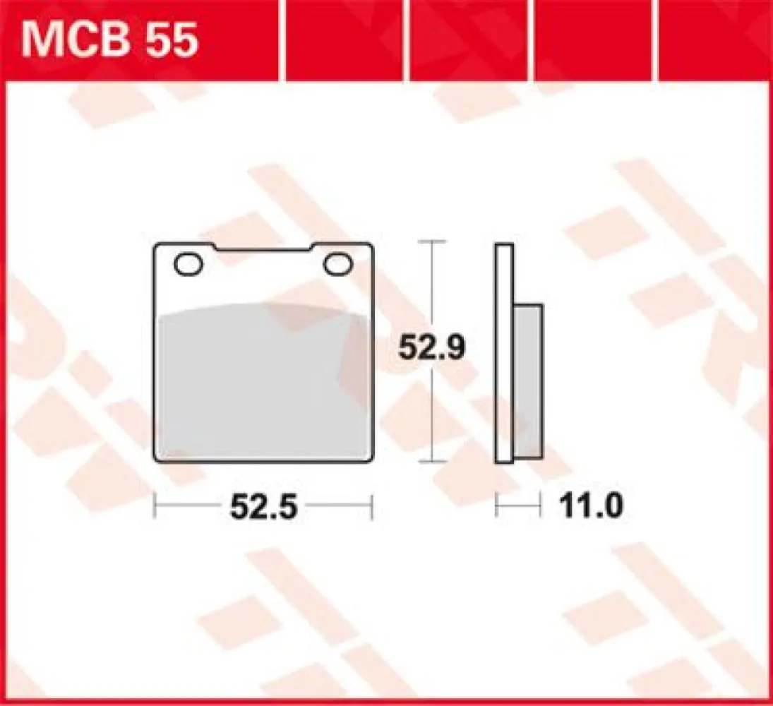 TRW - BRAKE PAD TRW MCB55 - 17220424