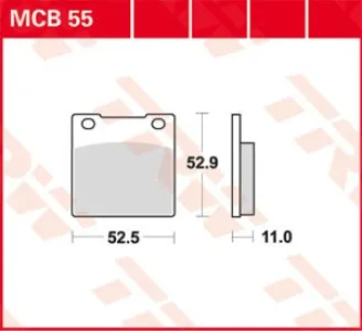 TRW - BRAKE PAD TRW MCB55 - 17220424