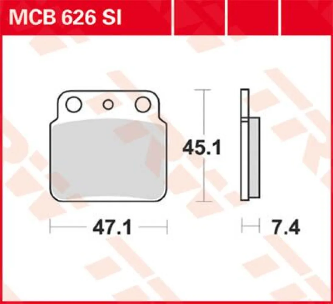 TRW - BRAKE PAD TRW MCB626SI - 17220484