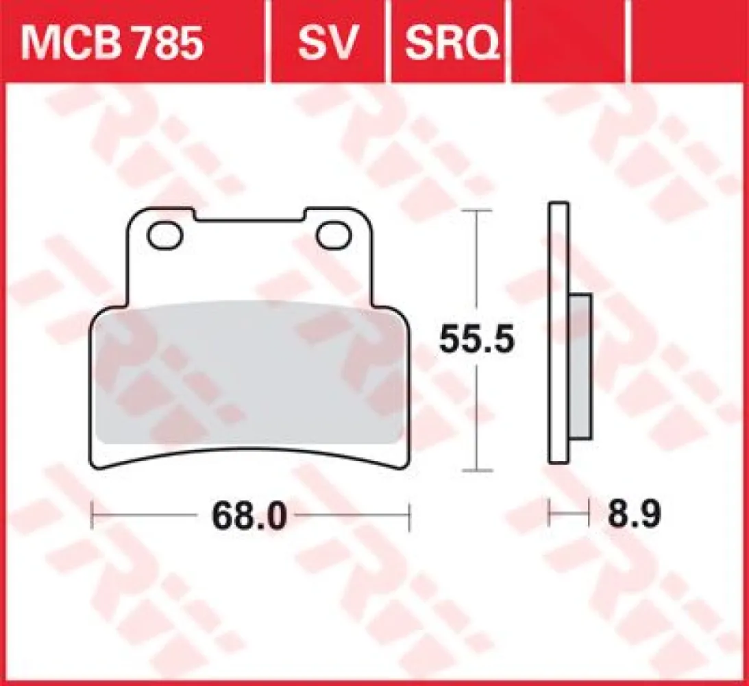 TRW - BRAKE PAD TRW MCB785 - 17220580