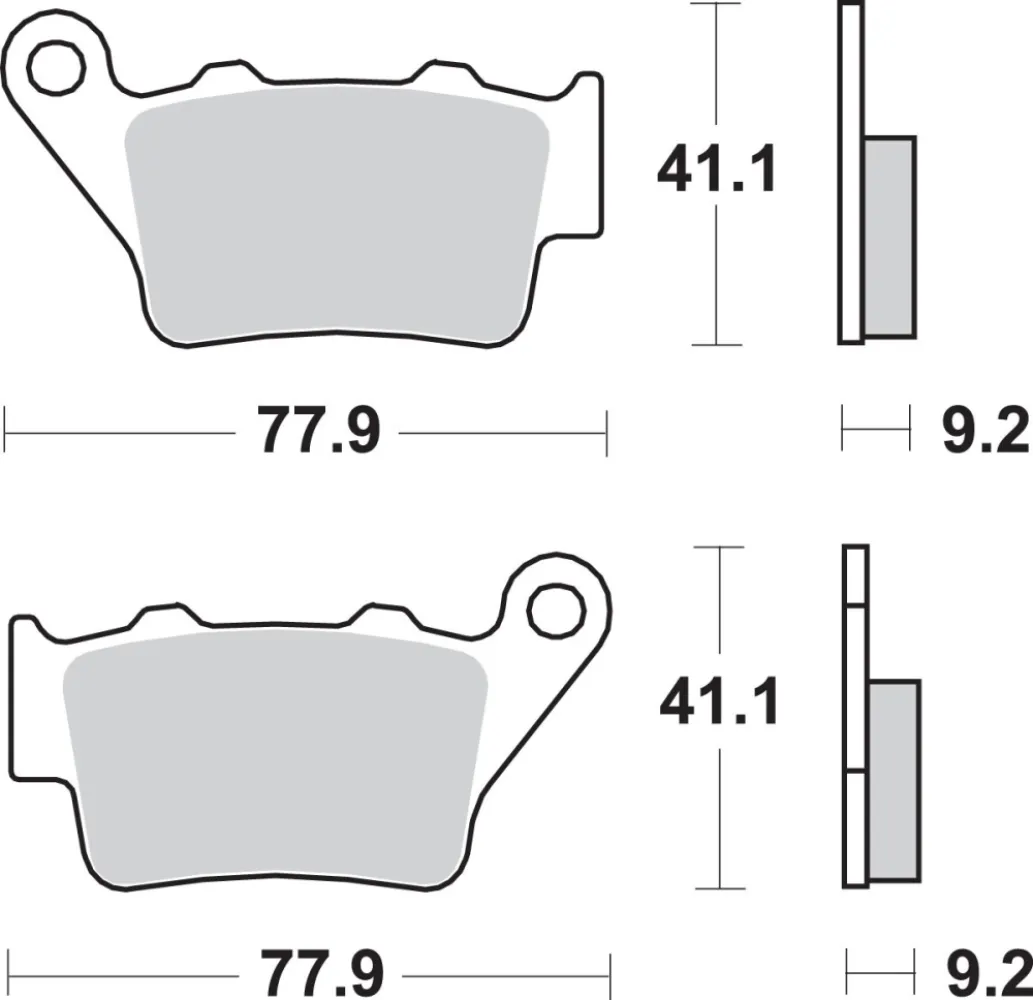 SBS - BRAKE PAD SINT REAR - 17220699