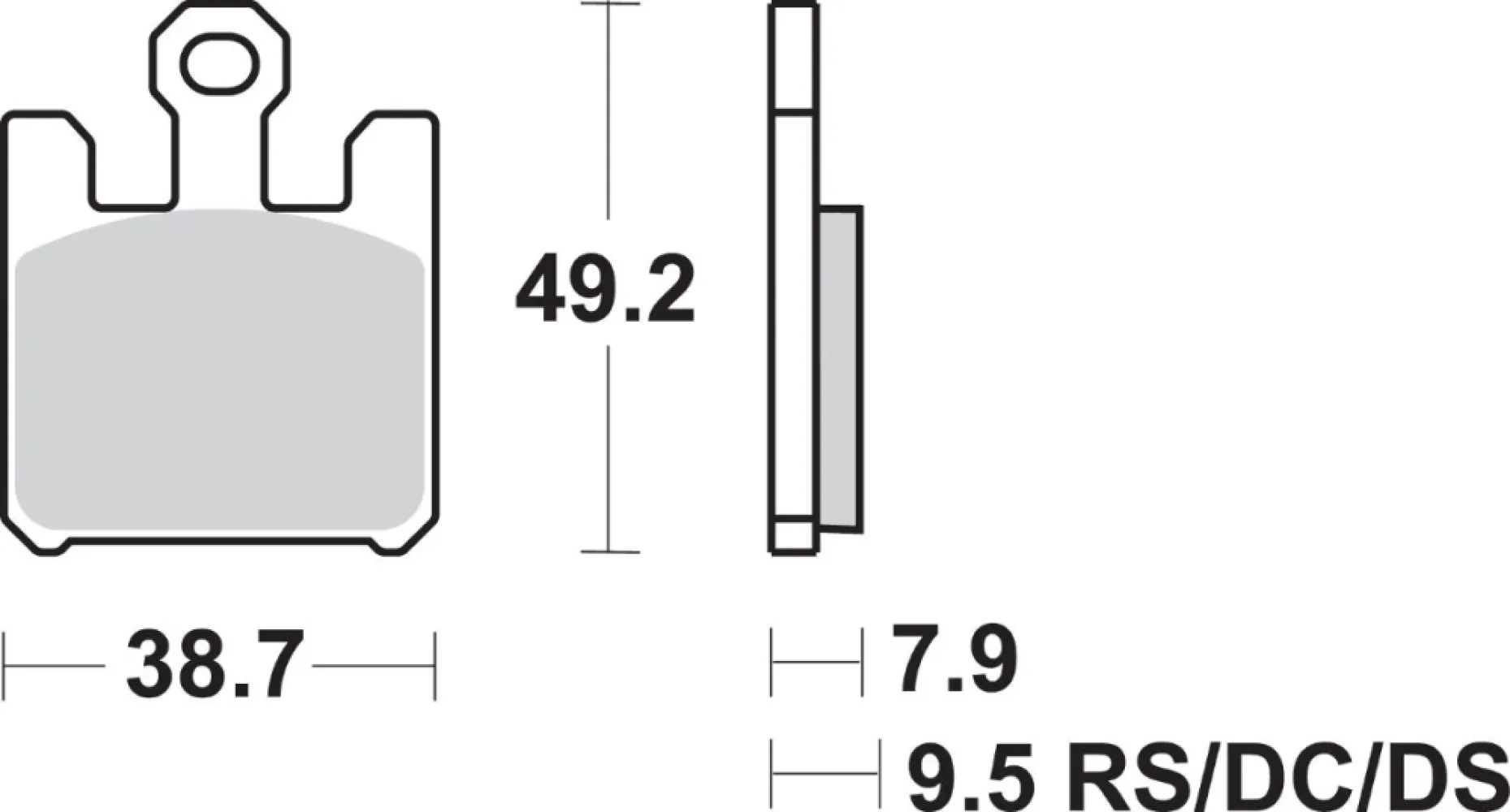 SBS - BRAKE PAD SINT FR - 17220722