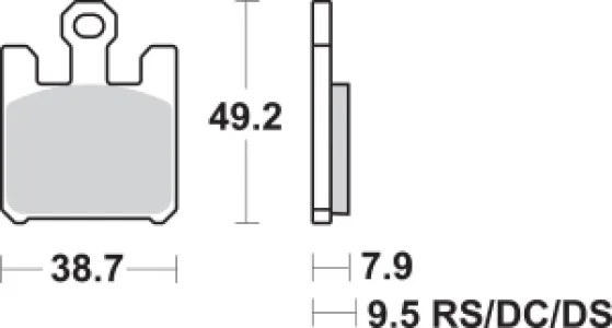 SBS - BRAKE PAD SINT FR - 17220722