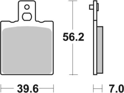 SBS - BRAKE PAD CAR/CER - 17220731