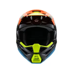 ALPINESTARS(MX) - HELMET YTH SM3 FRAY BLK/OR/YL  - 01111654
