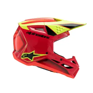 ALPINESTARS(MX) - HELMET YTH SM3 FRAY RD/YL/BK Y - 01111658