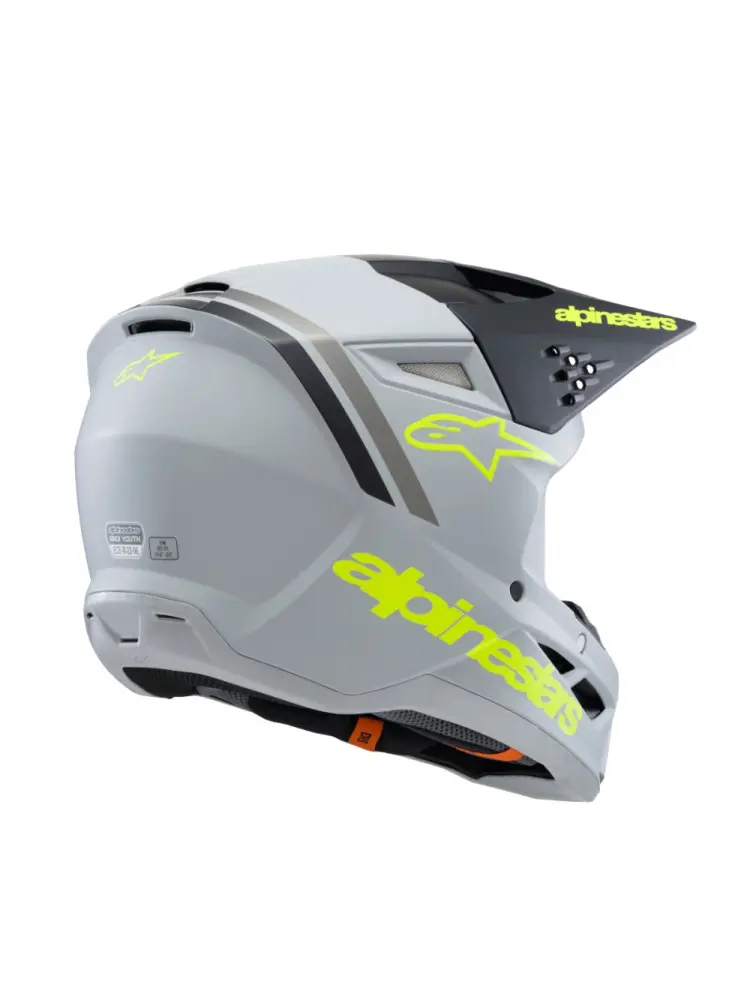 ALPINESTARS(MX) - HELMET YTH SM3 RADIUM GY/BLK/Y - 01111663