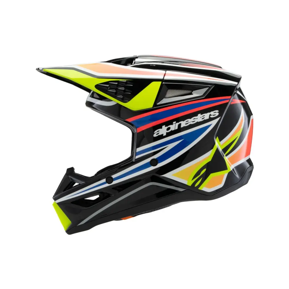 ALPINESTARS(MX) - HELMET YTH SM3 WURX BLK/YL/B Y - 01111665