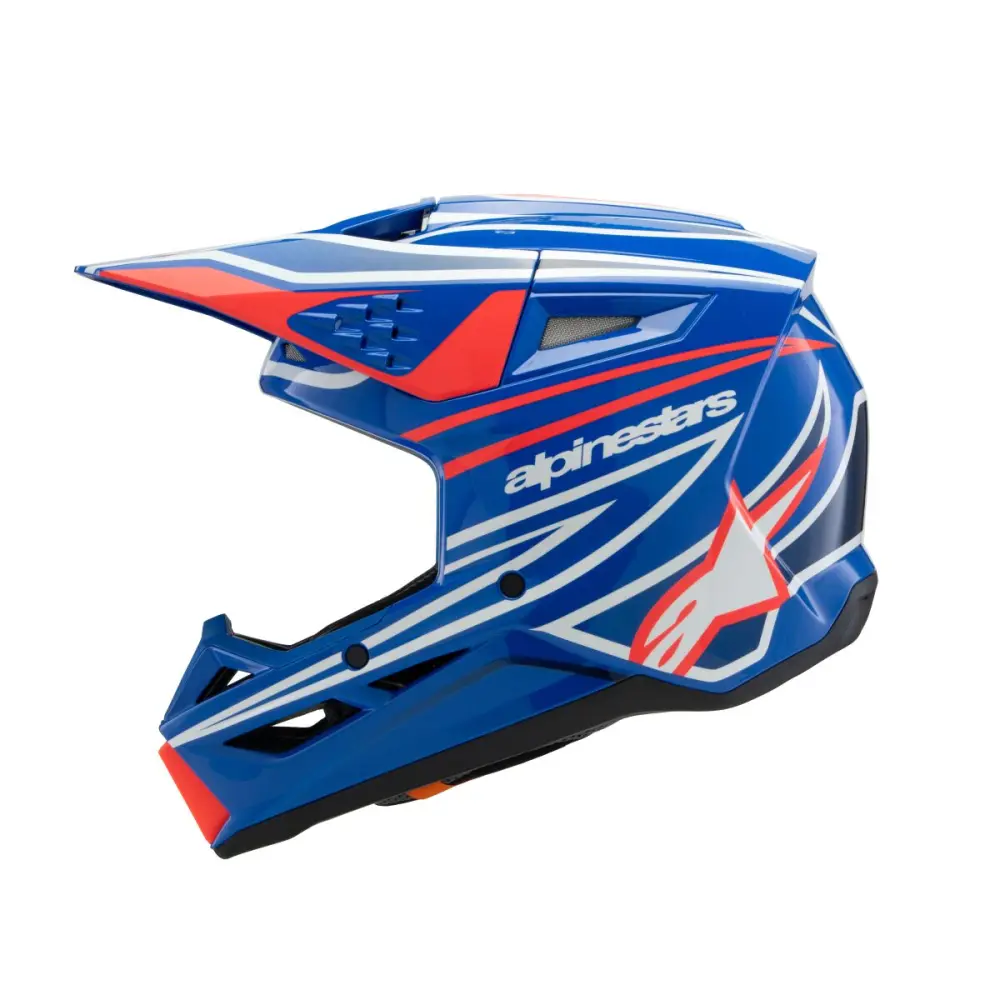 ALPINESTARS(MX) - HELMET YTH SM3 WURX BLUE/RED/W - 01111670