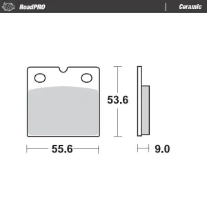 MOTO-MASTER - BRAKE PAD CERAMIC - 17220885