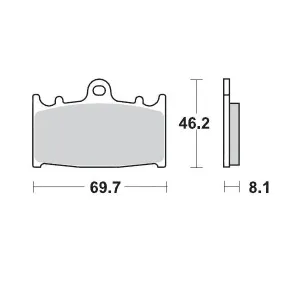 MOTO-MASTER - BRAKE PAD CERAMIC - 17220894