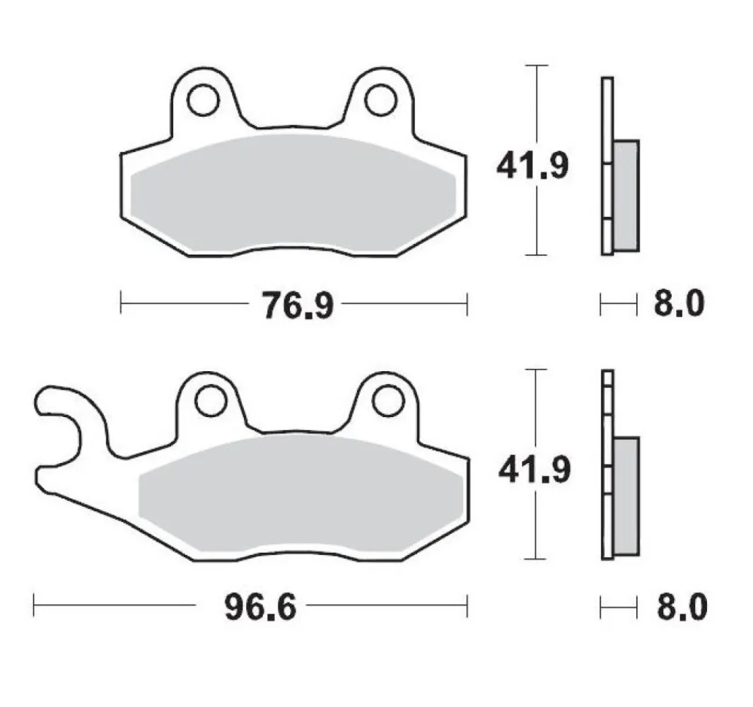 MOTO-MASTER - BRAKE PAD CERAMIC - 17220896