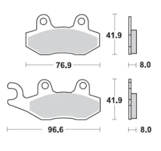 MOTO-MASTER - BRAKE PAD CERAMIC - 17220896