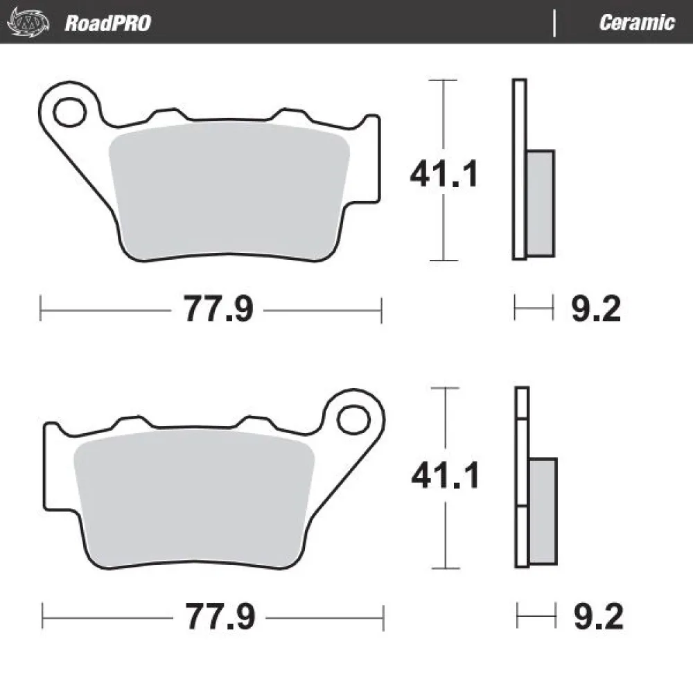 MOTO-MASTER - BRAKE PAD CERAMIC - 17220900