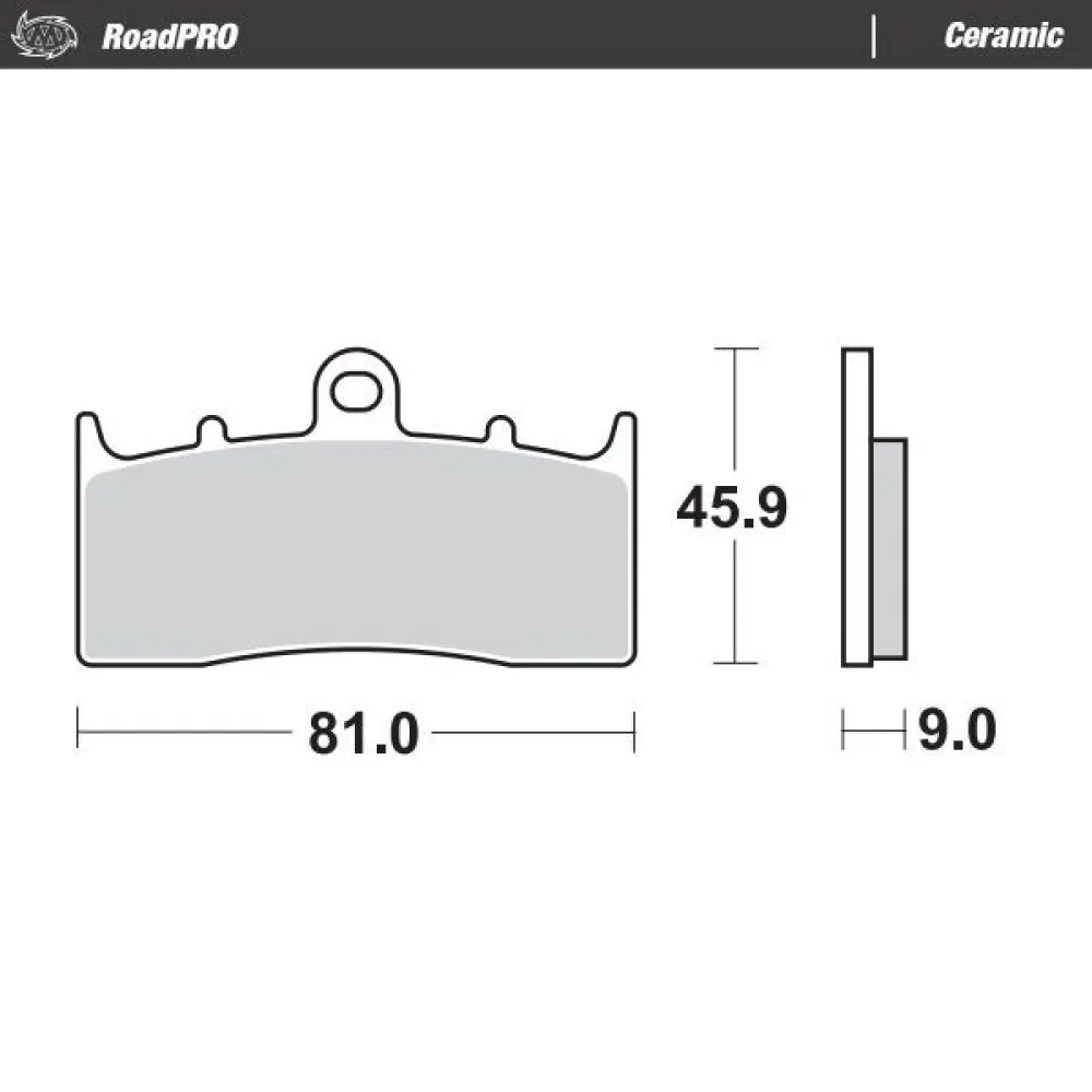 MOTO-MASTER - BRAKE PAD CERAMIC - 17220914