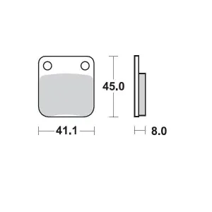 MOTO-MASTER - BRAKE PAD CERAMIC - 17220927