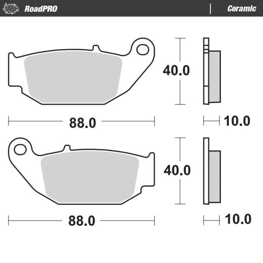 MOTO-MASTER - BRAKE PAD CERAMIC - 17220940
