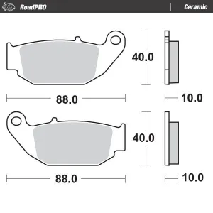 MOTO-MASTER - BRAKE PAD CERAMIC - 17220940