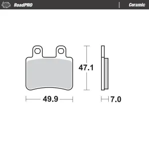 MOTO-MASTER - BRAKE PAD CERAMIC - 17220942