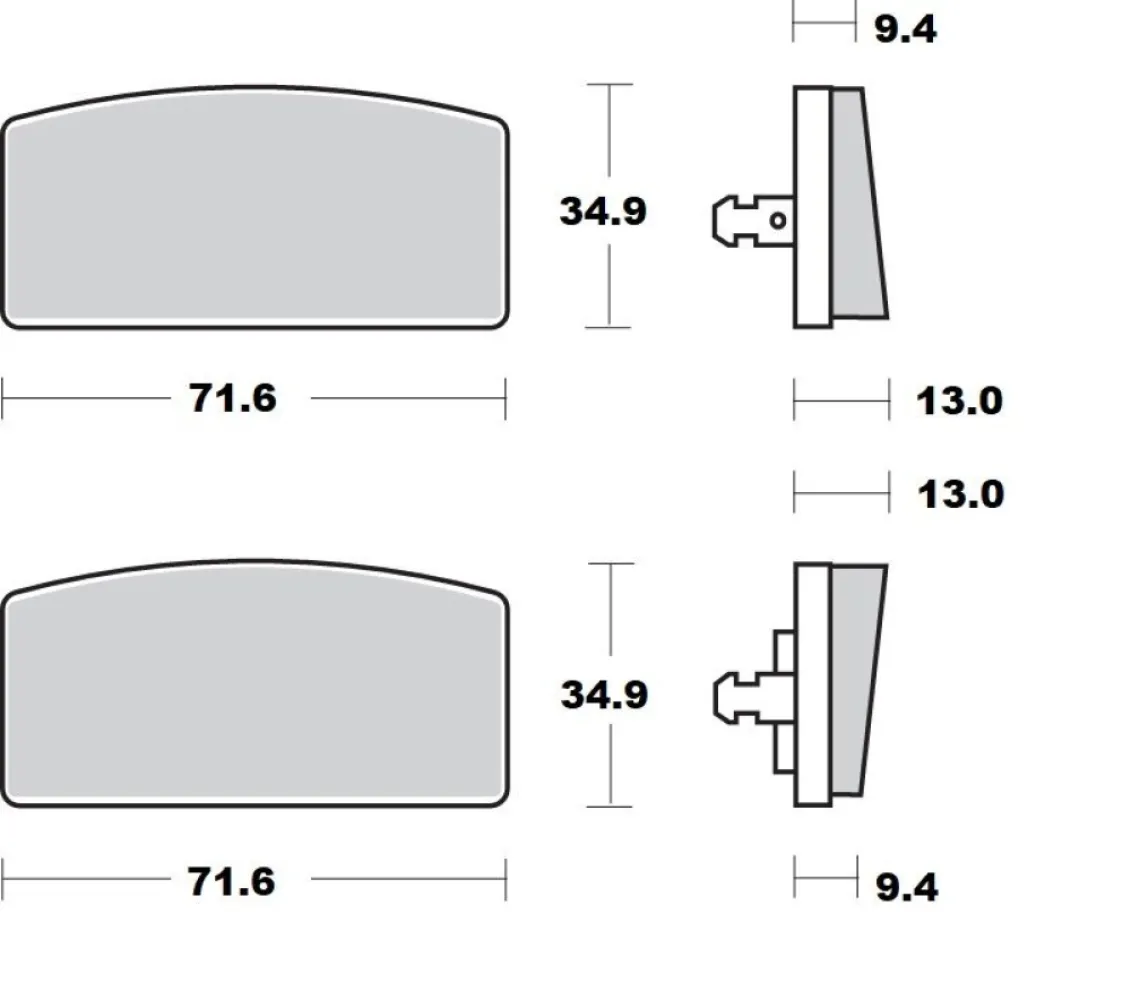 MOTO-MASTER - BRAKE PAD CERAMIC - 17220944