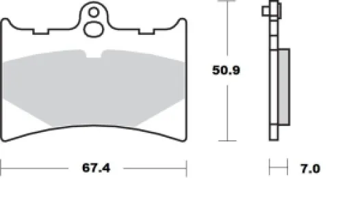MOTO-MASTER - BRAKE PAD CERAMIC - 17220945