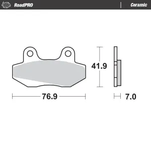 MOTO-MASTER - BRAKE PAD CERAMIC - 17220949