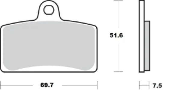 MOTO-MASTER - BRAKE PAD CERAMIC - 17220948
