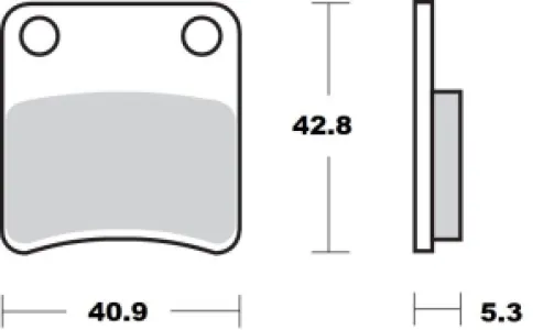 MOTO-MASTER - BRAKE PAD CERAMIC - 17220952