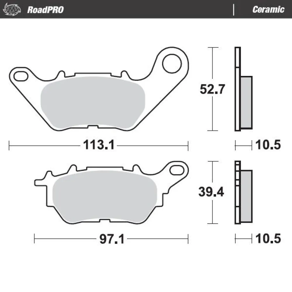 MOTO-MASTER - BRAKE PAD CERAMIC - 17220953