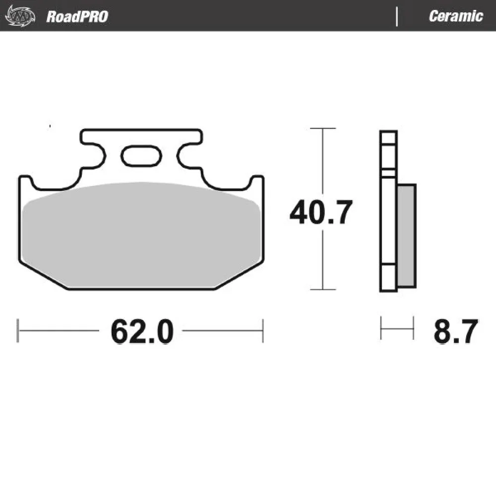 MOTO-MASTER - BRAKE PAD CERAMIC - 17220957