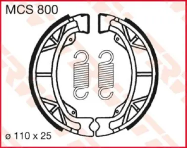 TRW - BRAKE SHOES TRW MCS800 - 17230351