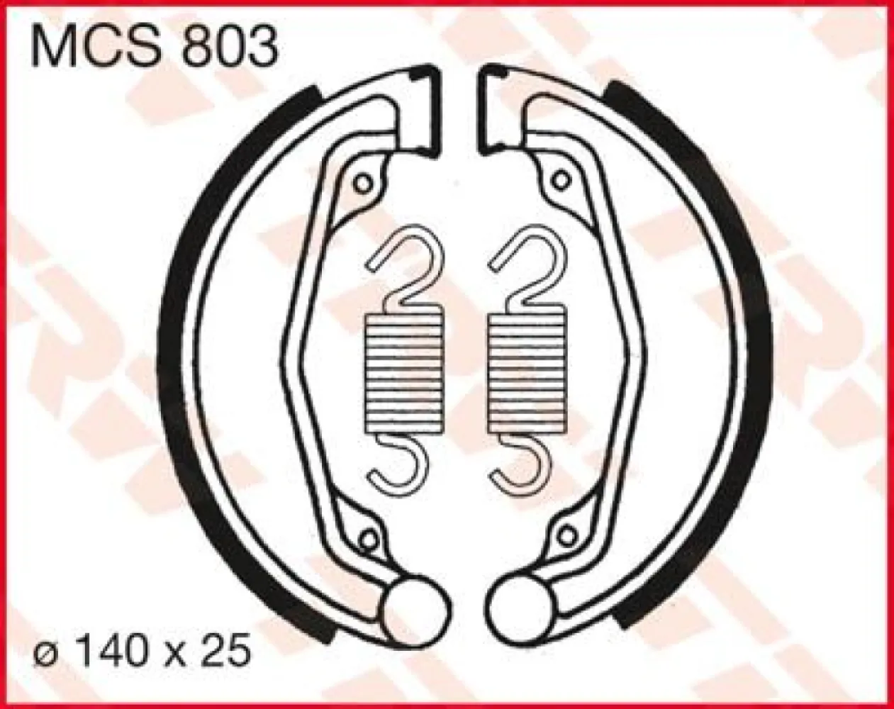 TRW - BRAKE SHOES TRW MCS803 - 17230353