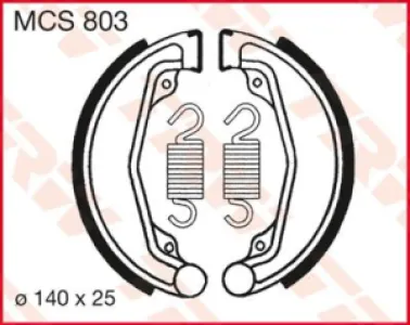 TRW - BRAKE SHOES TRW MCS803 - 17230353