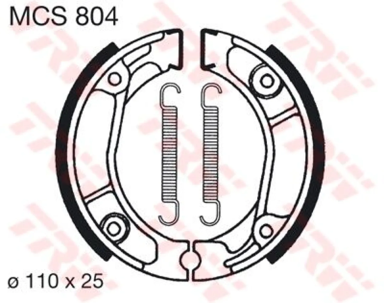 TRW - BRAKE SHOES TRW MCS804 - 17230354