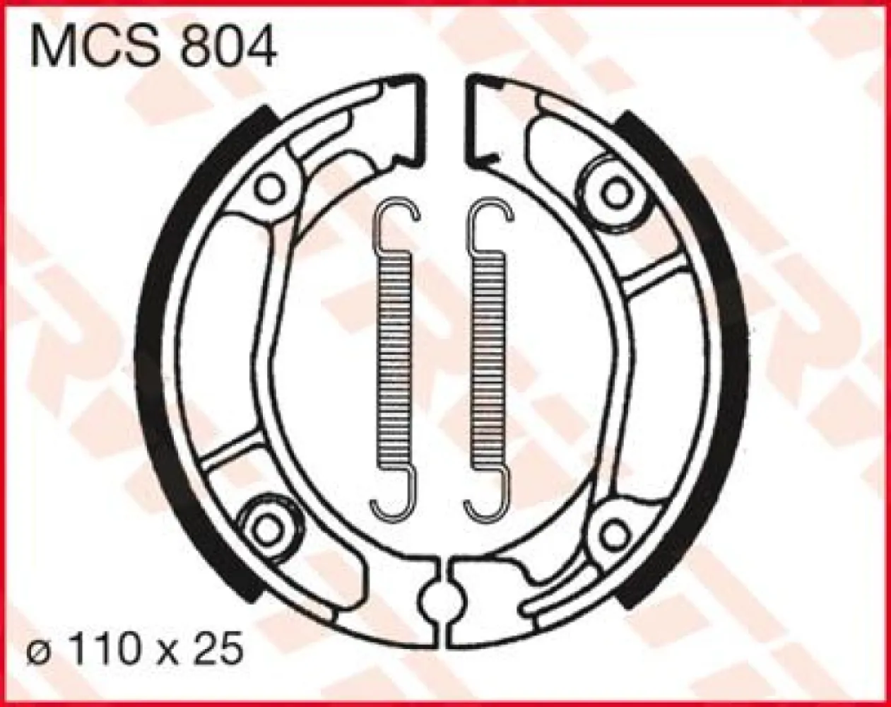 TRW - BRAKE SHOES TRW MCS804 - 17230354