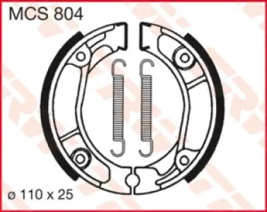 TRW - BRAKE SHOES TRW MCS804 - 17230354
