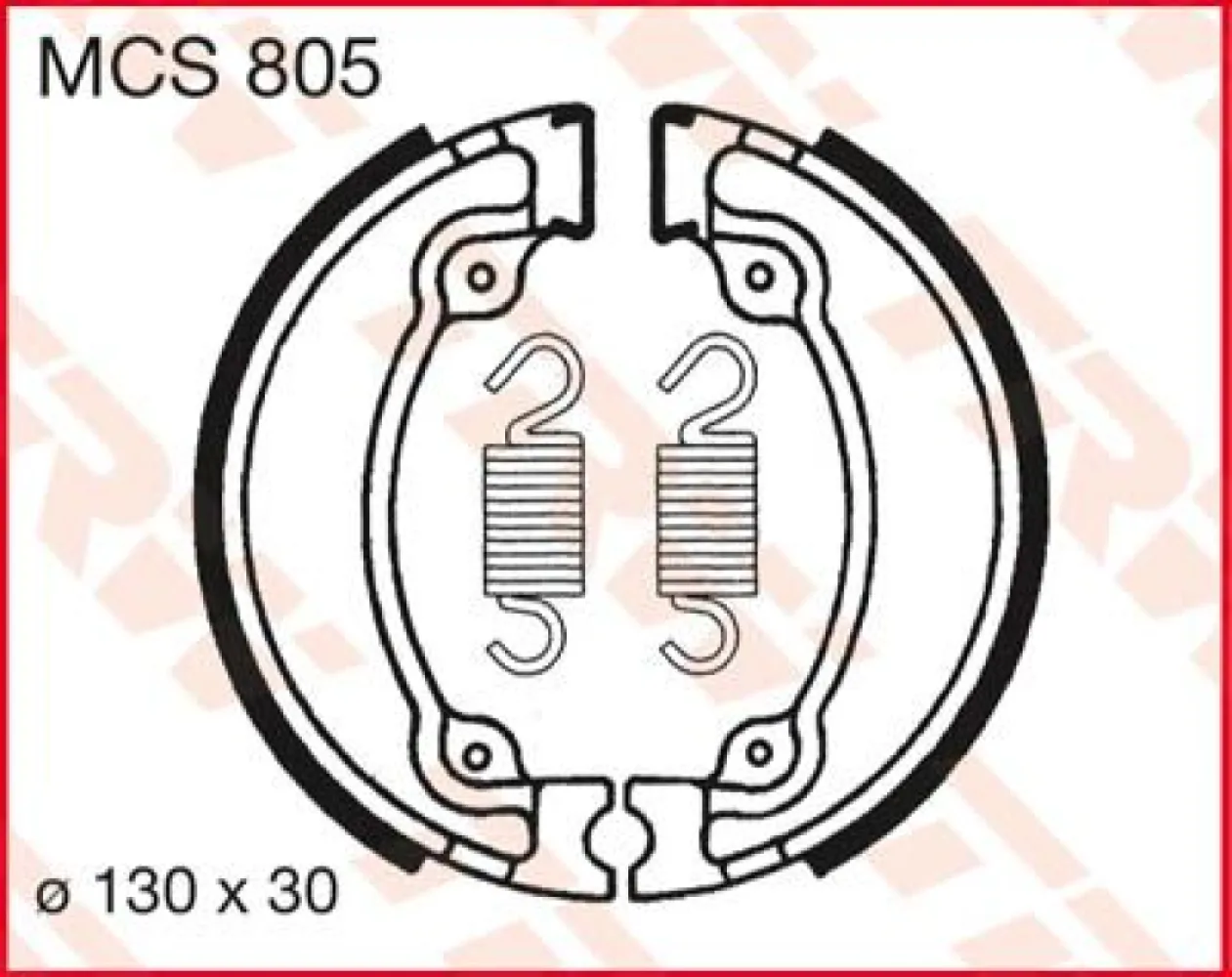 TRW - BRAKE SHOES TRW MCS805 - 17230355