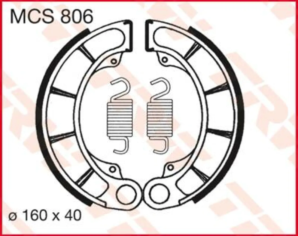 TRW - BRAKE SHOES TRW MCS806 - 17230356