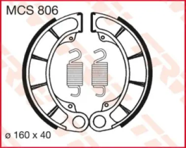 TRW - BRAKE SHOES TRW MCS806 - 17230356