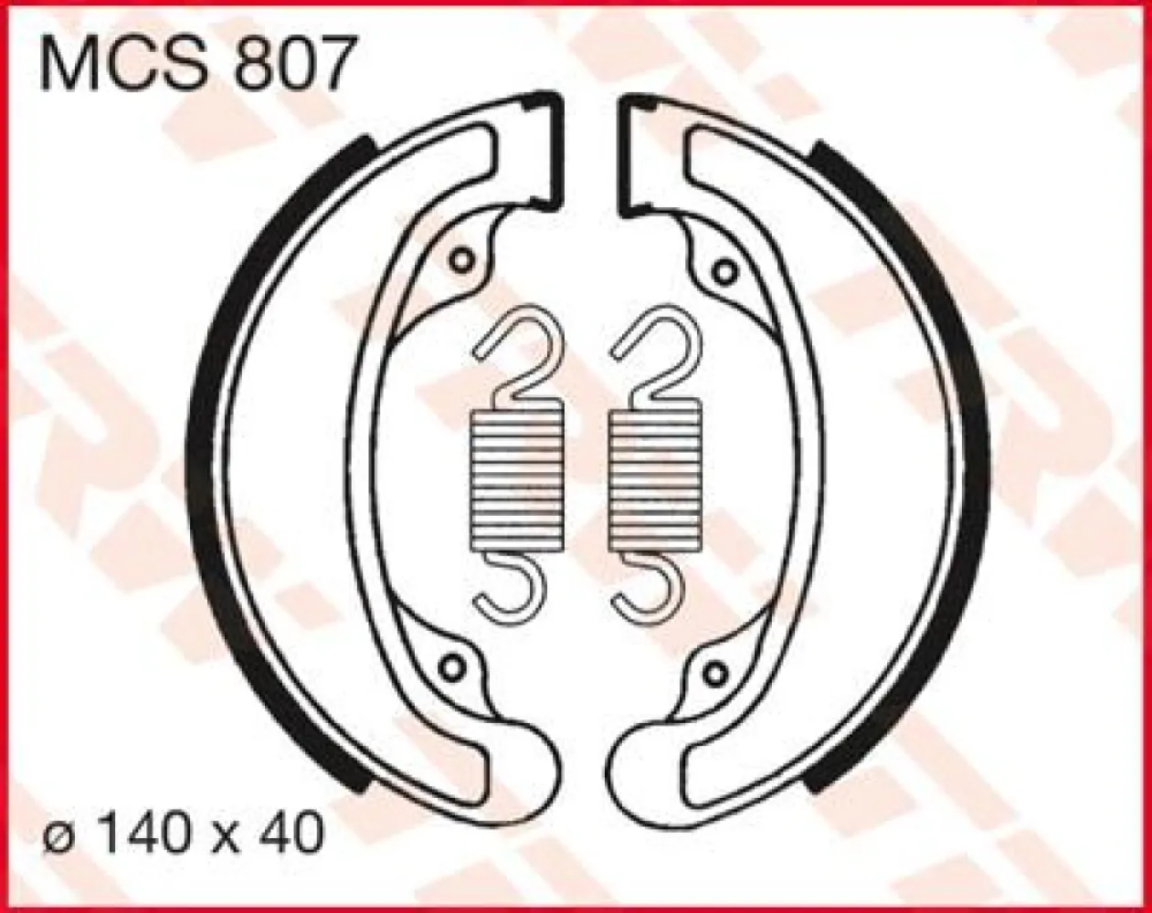 TRW - BRAKE SHOES TRW MCS807 - 17230357