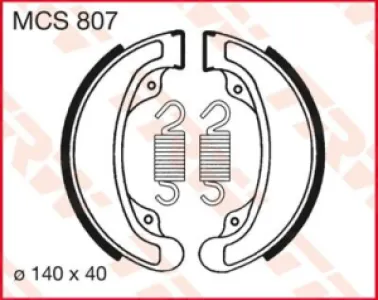 TRW - BRAKE SHOES TRW MCS807 - 17230357