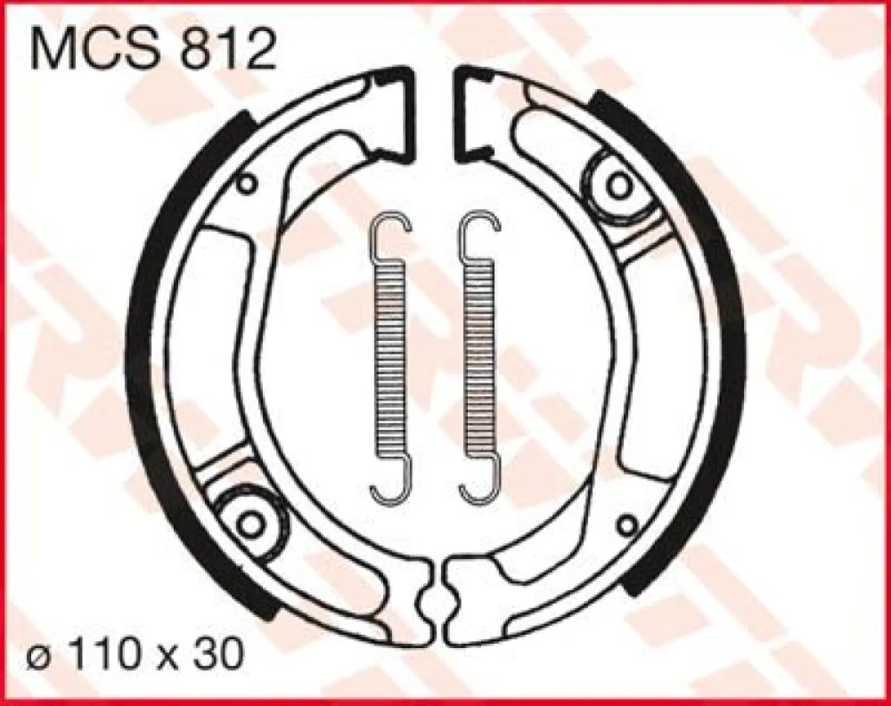 TRW - BRAKE SHOES TRW MCS812 - 17230362